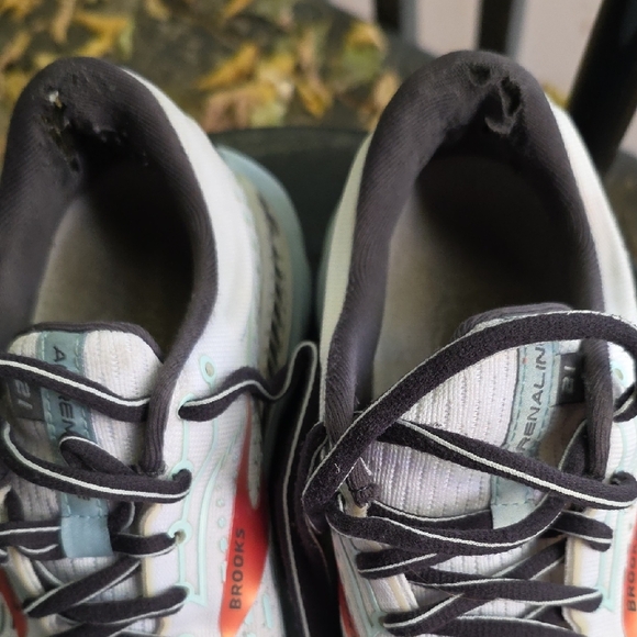 Brooks Women's Athletic Shoes - White and Coral - Picture 8 of 9